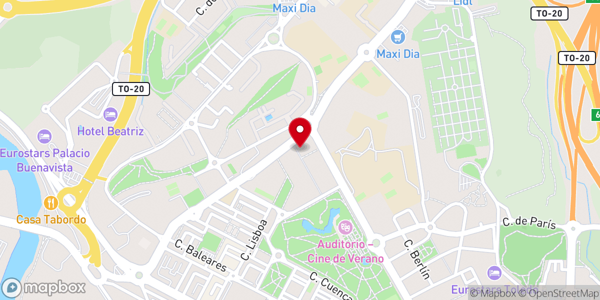 Map showing location of La Iglesia de Jesucristo de los Santos de los Últimos Días