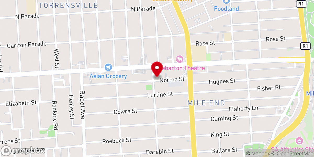 Map showing location of St James Anglican Church
