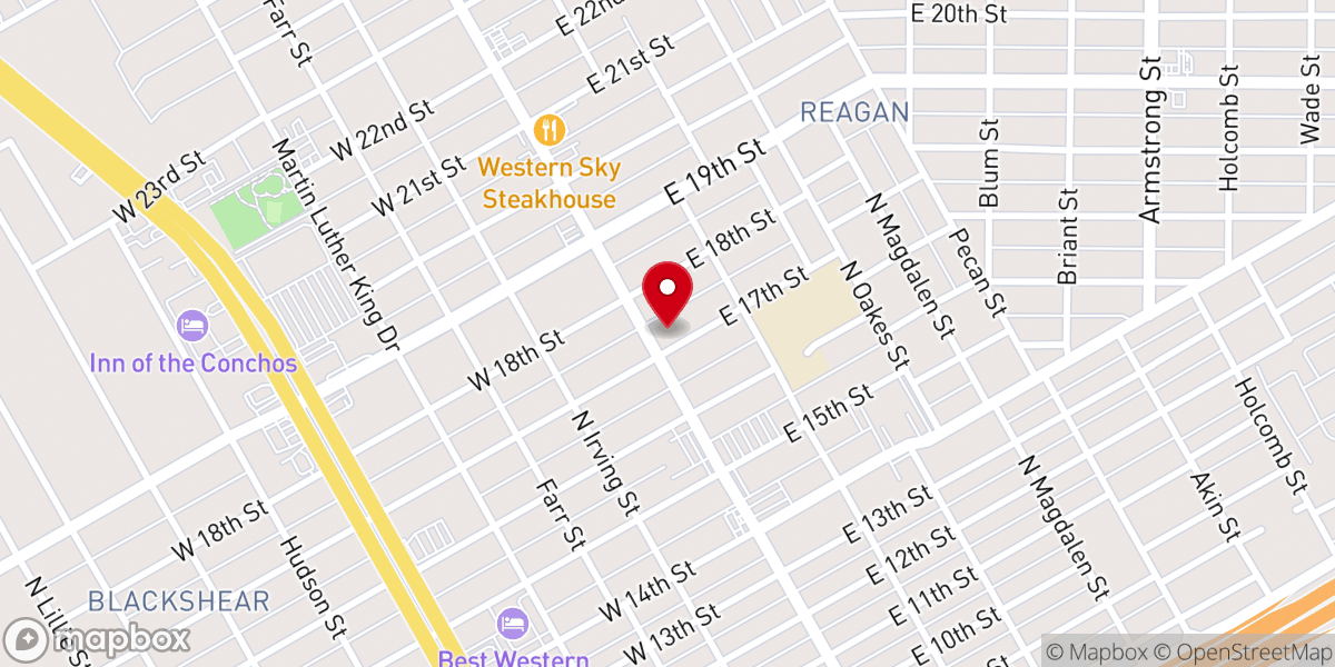 Map showing location of The Garden Gathering Church