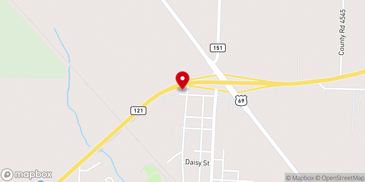 Map showing location of Pilgrim Rest Valley Baptist Church