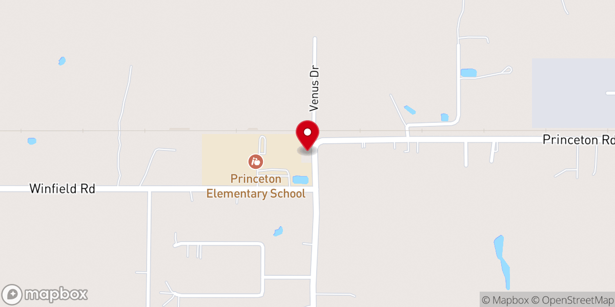 Map showing location of Ealy Chapel C.M.E.