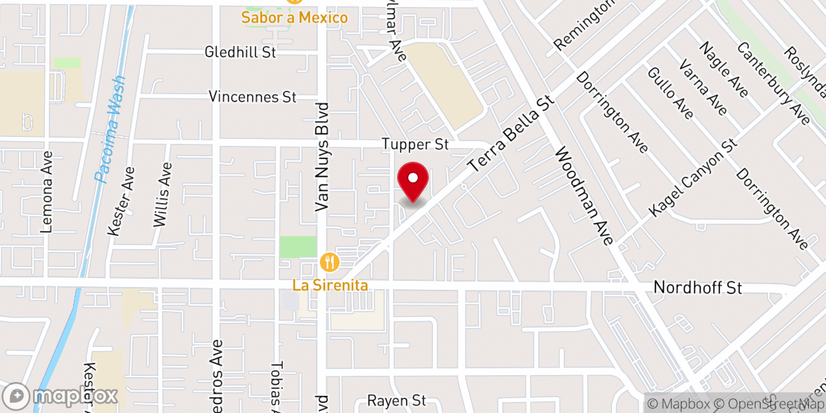 Map showing location of El Redentor Lutheran Church