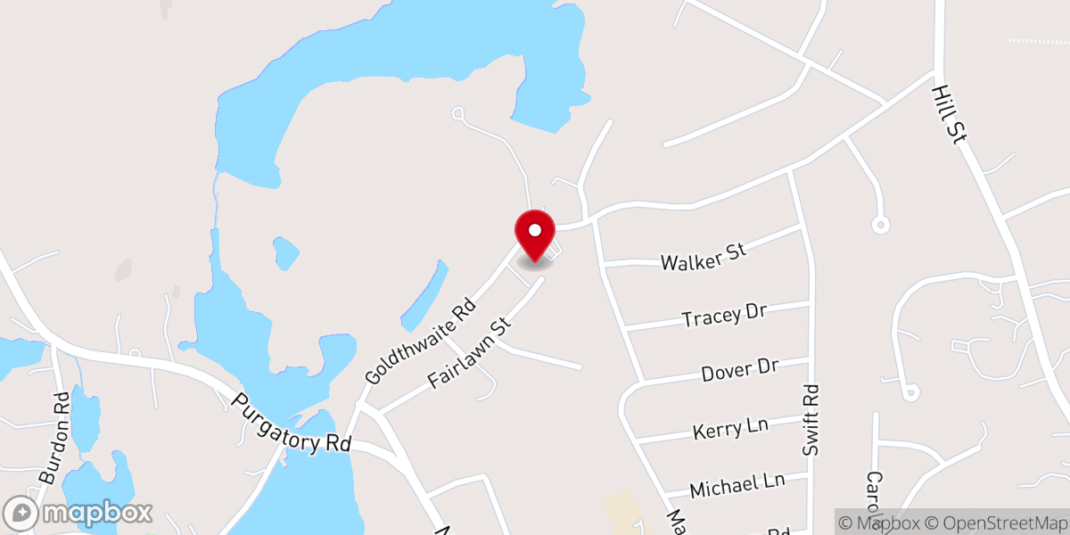 Map showing location of Fairlawn Christian Reformed Church