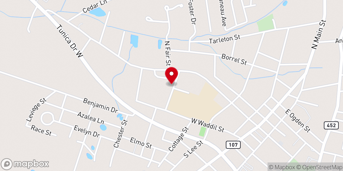Map showing location of Avoyelles Parish Maintenance