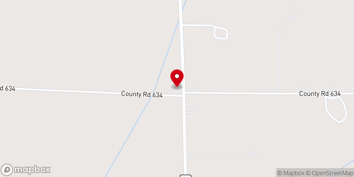 Map showing location of Little Dump Church