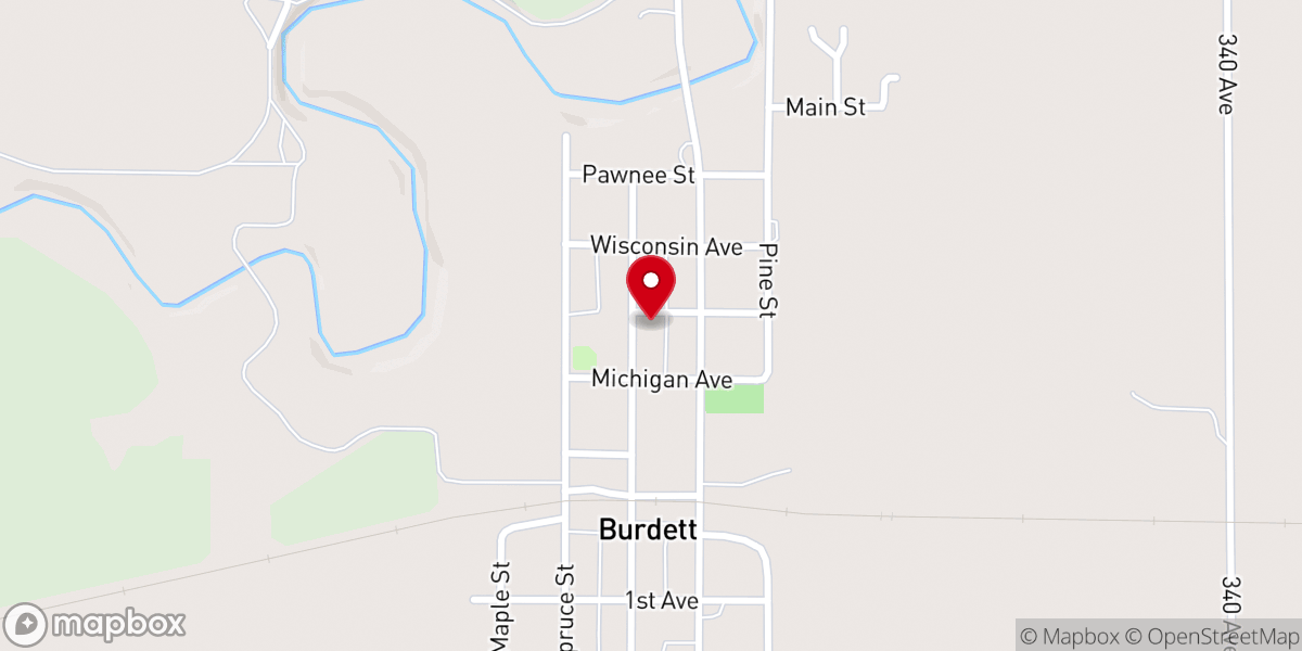 Map showing location of Valley Community Church