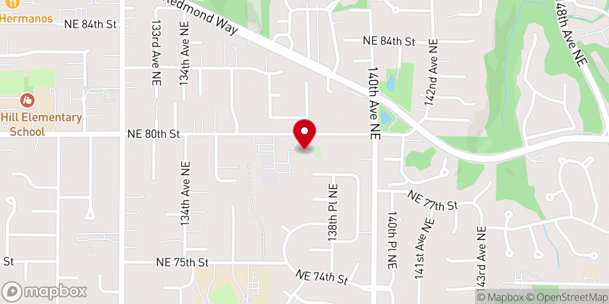Map showing location of First Baptist Church Rose Hill