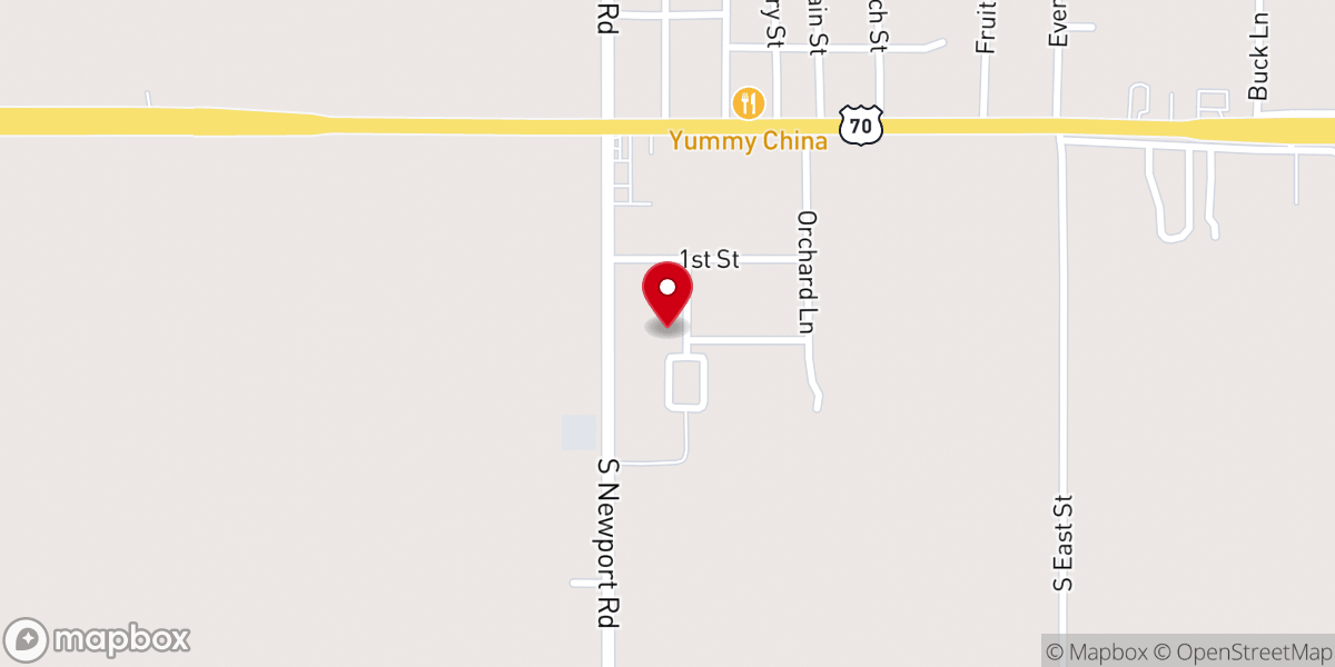 Map showing location of Faith Heritage Pentecostal Church
