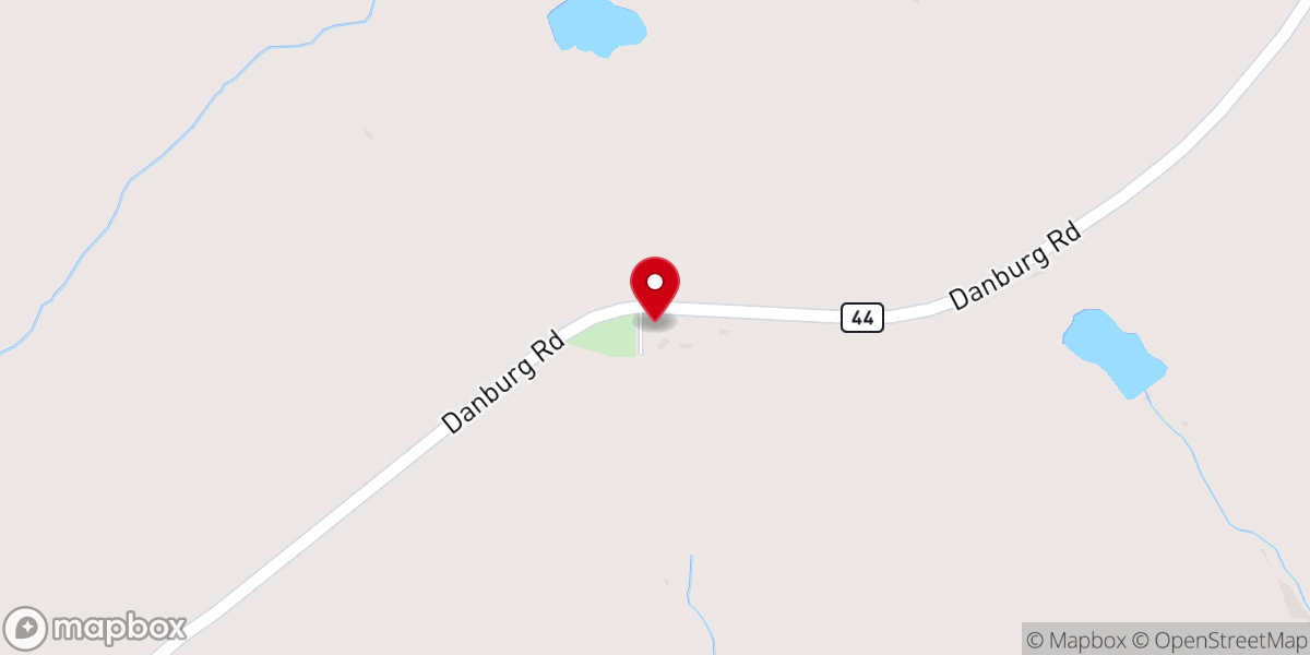Map showing location of Cherry Grove Church