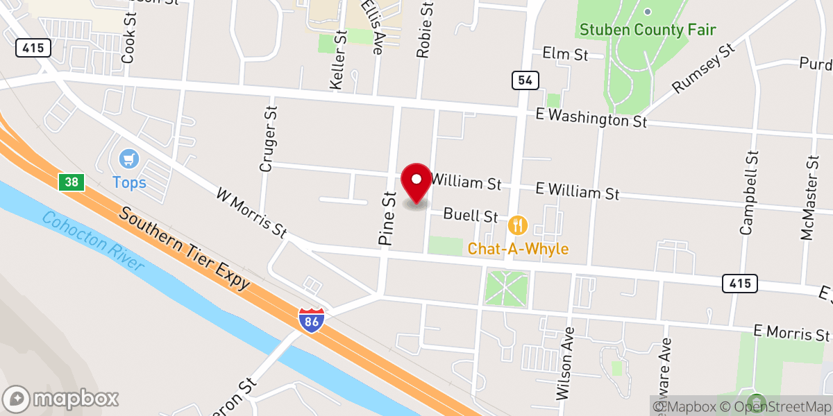 Map showing location of Bath Baptist Church