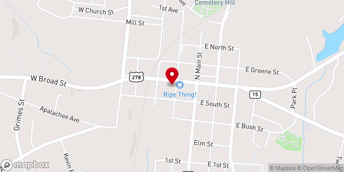 Map showing location of First Methodist Church Greensboro - Lake Oconee (Greensboro Campus)