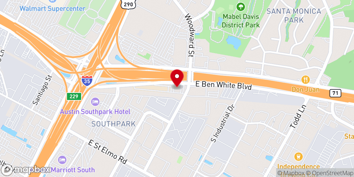Map showing location of Iglesia Universal