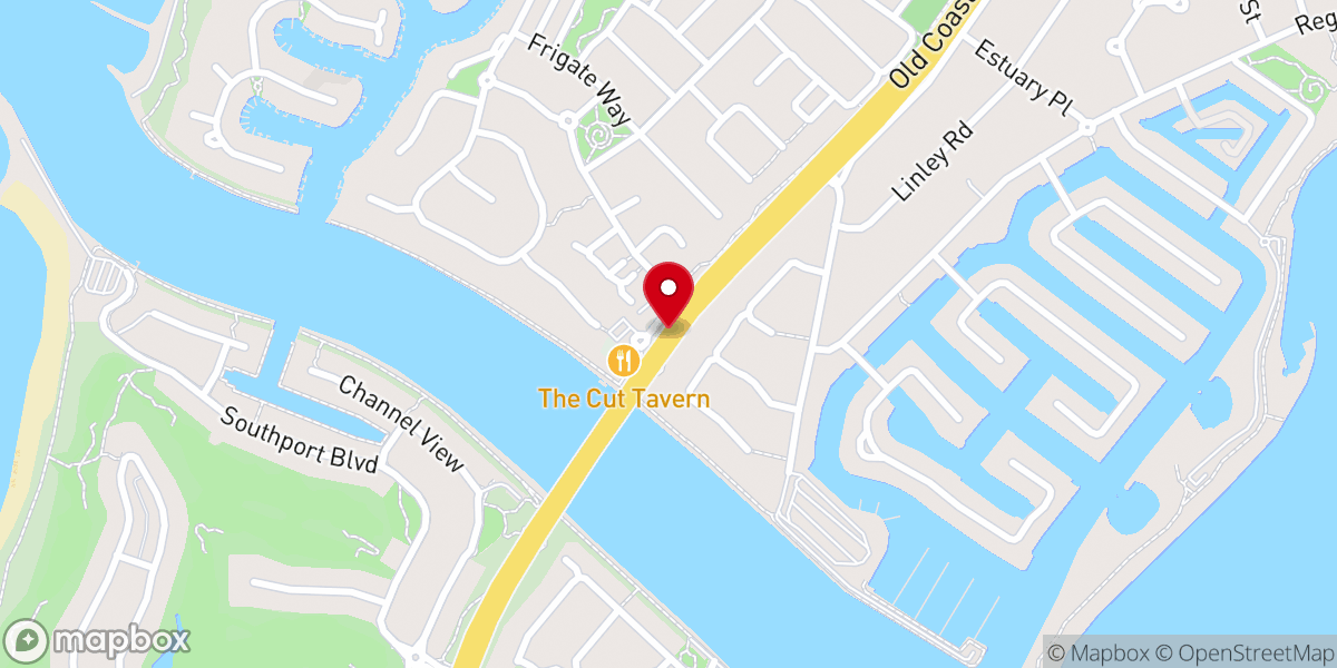 Map showing location of Coastal Christian Church