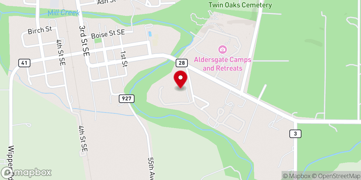 Map showing location of Oregon Christian Convention