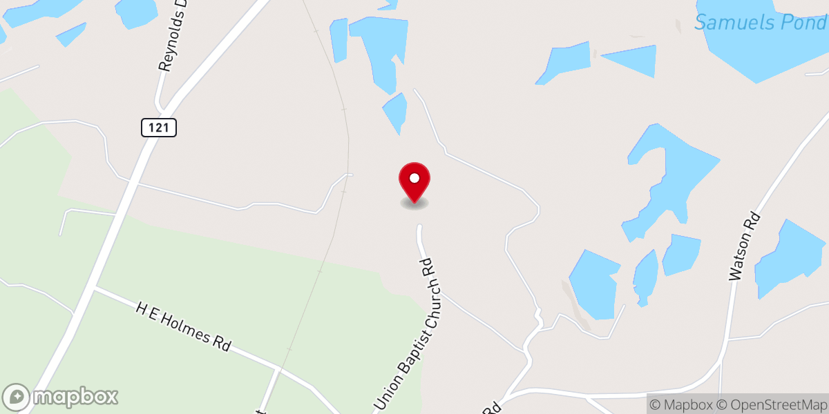 Map showing location of Union Church