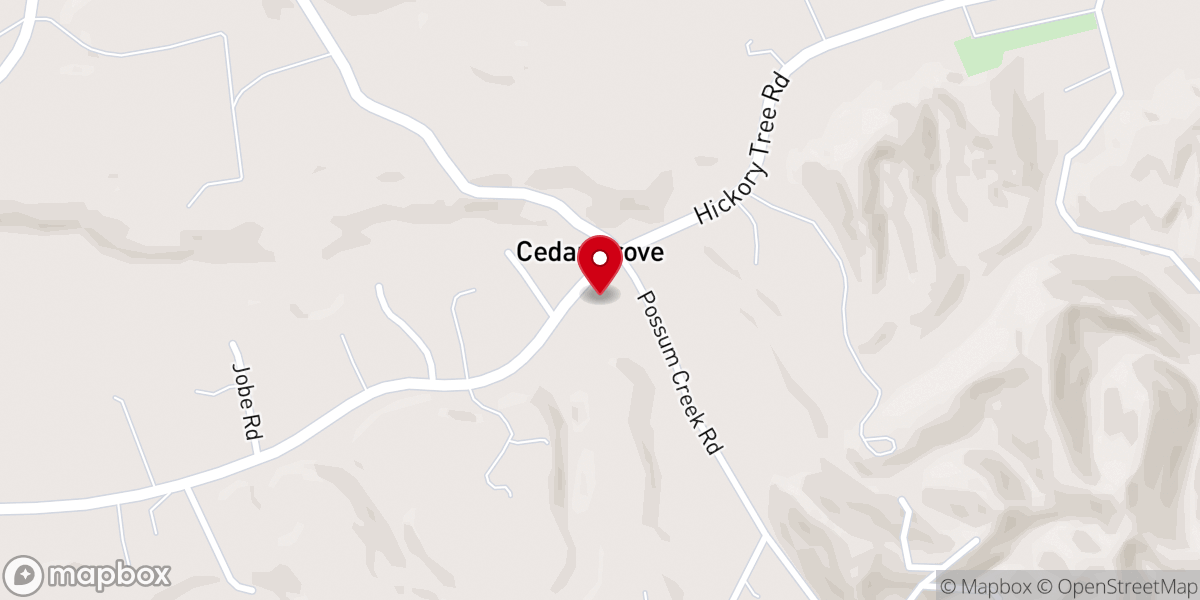 Map showing location of Rockhold United Methodist Church - Food Distribution Center