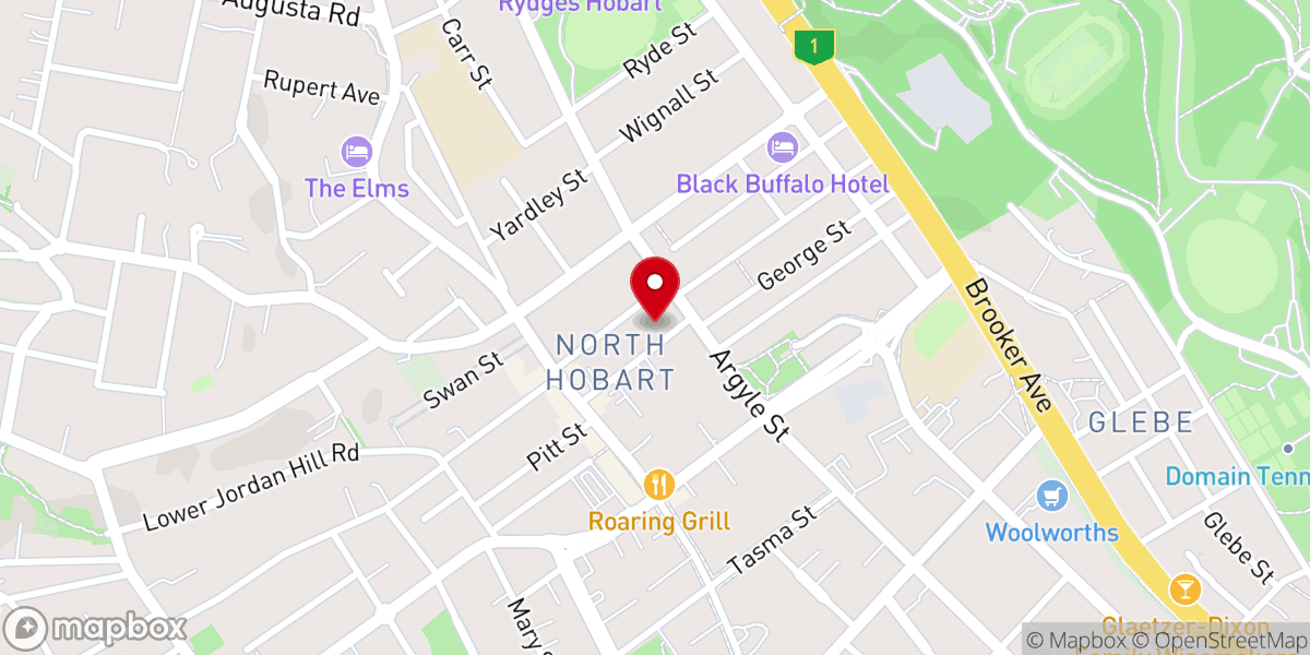 Map showing location of RiverCity Church Hobart
