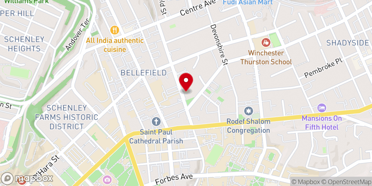 Map showing location of Church of the Ascension