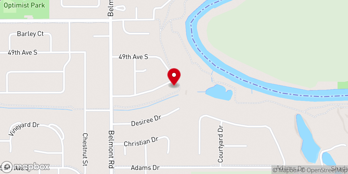 Map showing location of Fountain of Grace Endowment