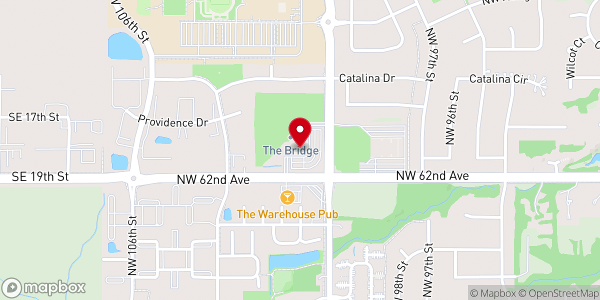 Map showing location of Meredith Drive Reformed Church