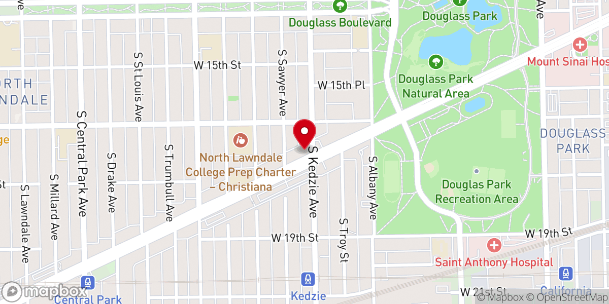 Map showing location of Jesus Is Lord Ministries One