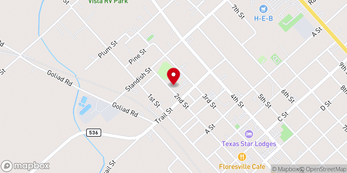 Map showing location of St. Vincent de Paul Society