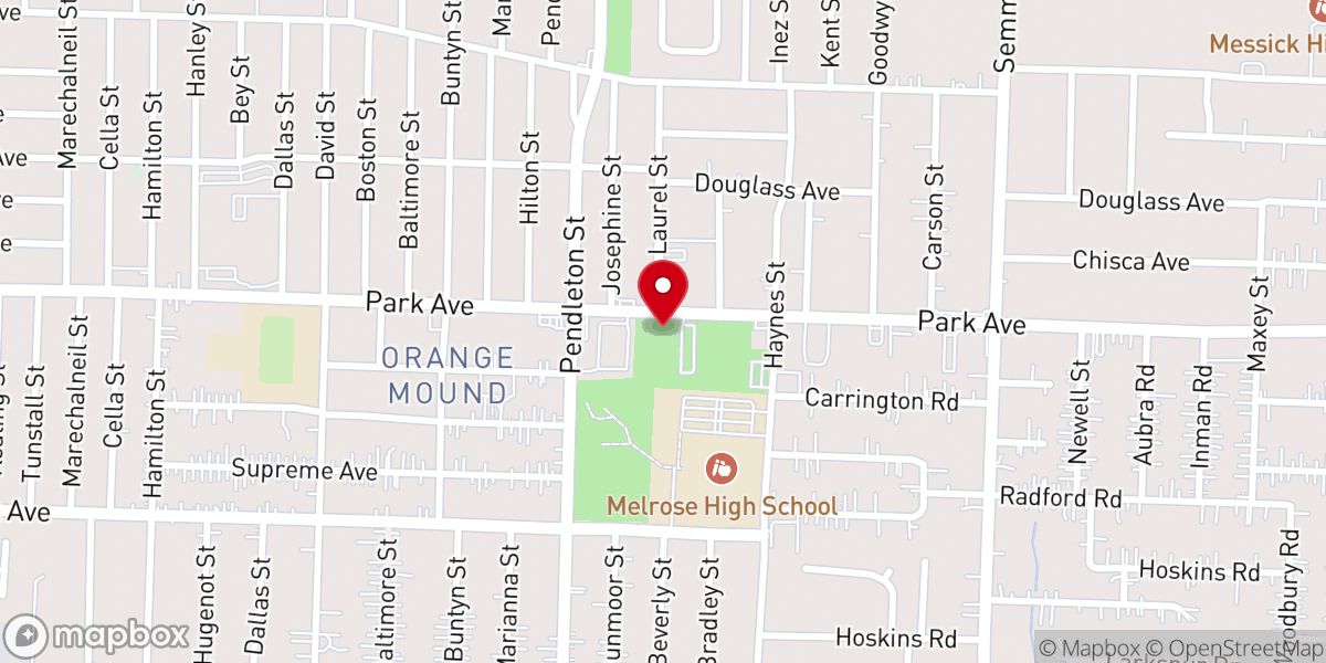 Map showing location of Redzone Memphis