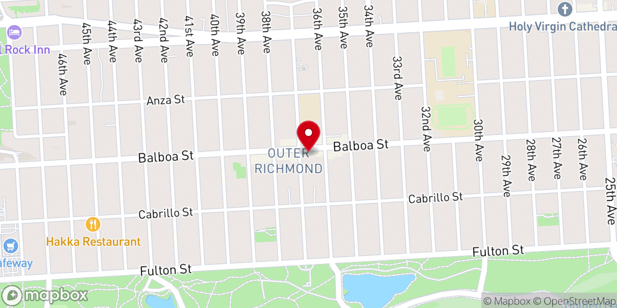 Map showing location of Assemblies of God Full Life Christian Center