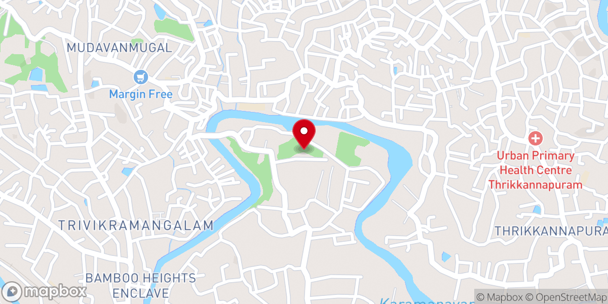 Map showing location of C S I Church Malamelkunnu