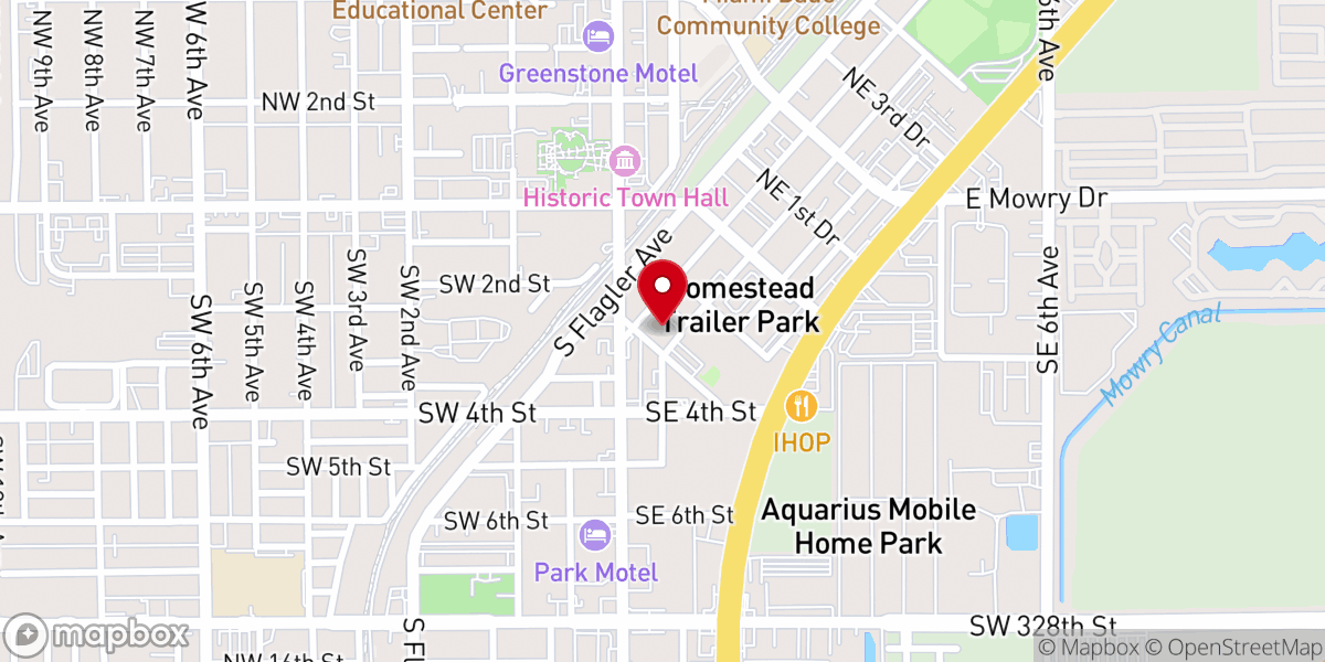 Map showing location of Sacred Heart Church