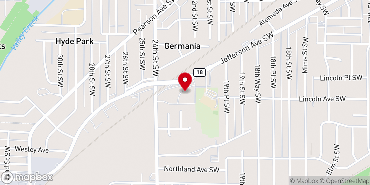 Map showing location of Greater Shiloh Missionary Baptist Church