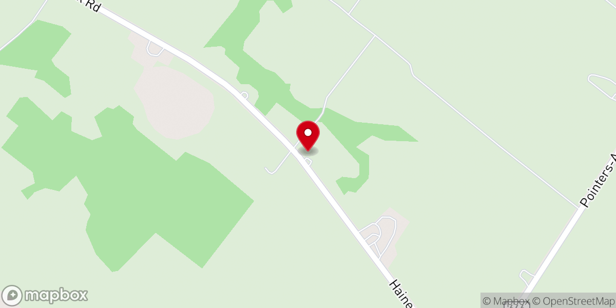 Map showing location of Haines Neck United Methodist Church