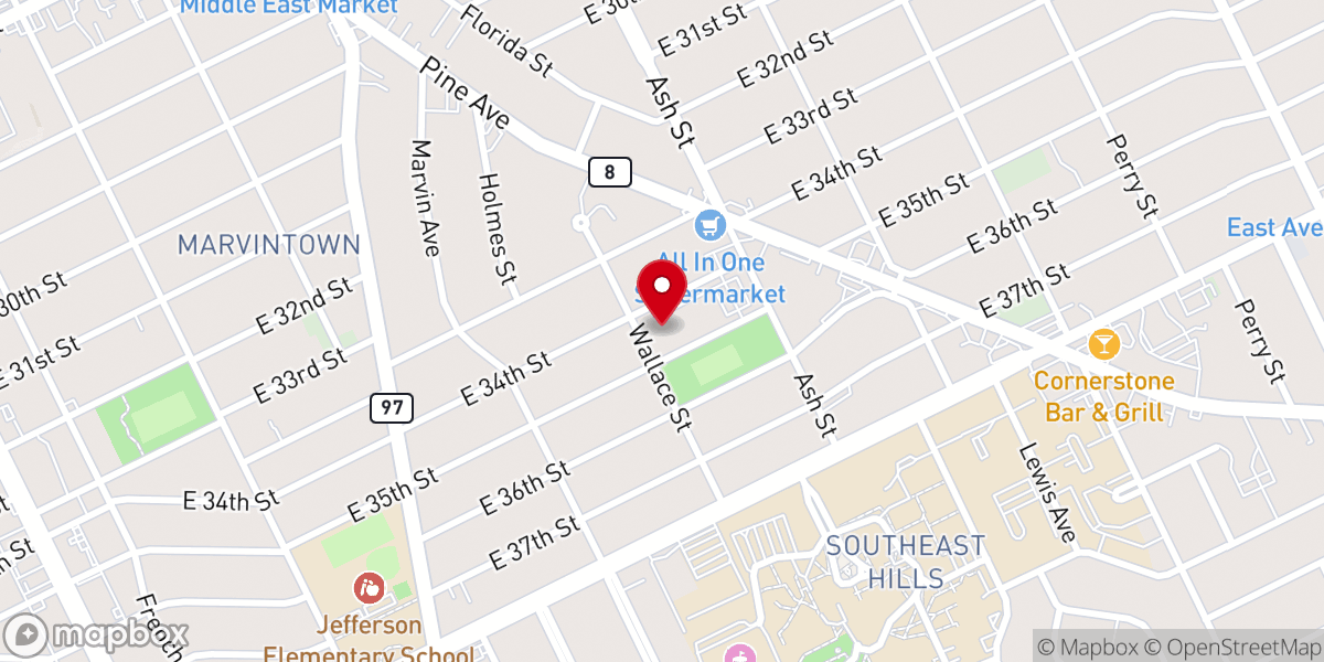 Map showing location of Saint Peter & Paul Catholic Church