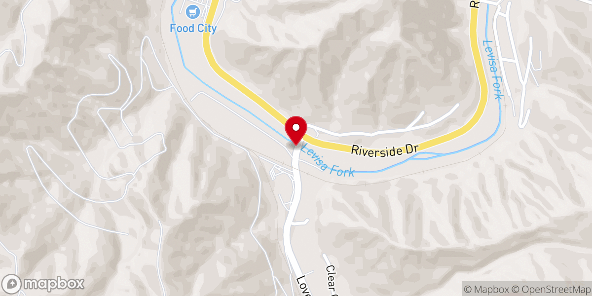 Map showing location of Vansant Presbyterian Church