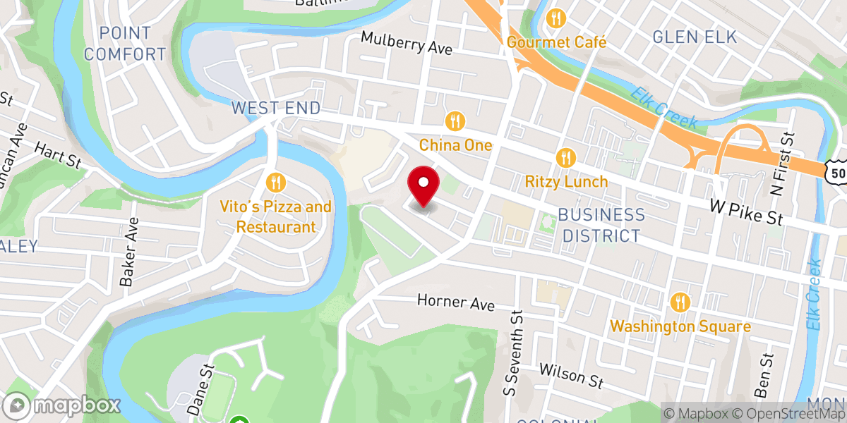 Map showing location of Italian Christian Church