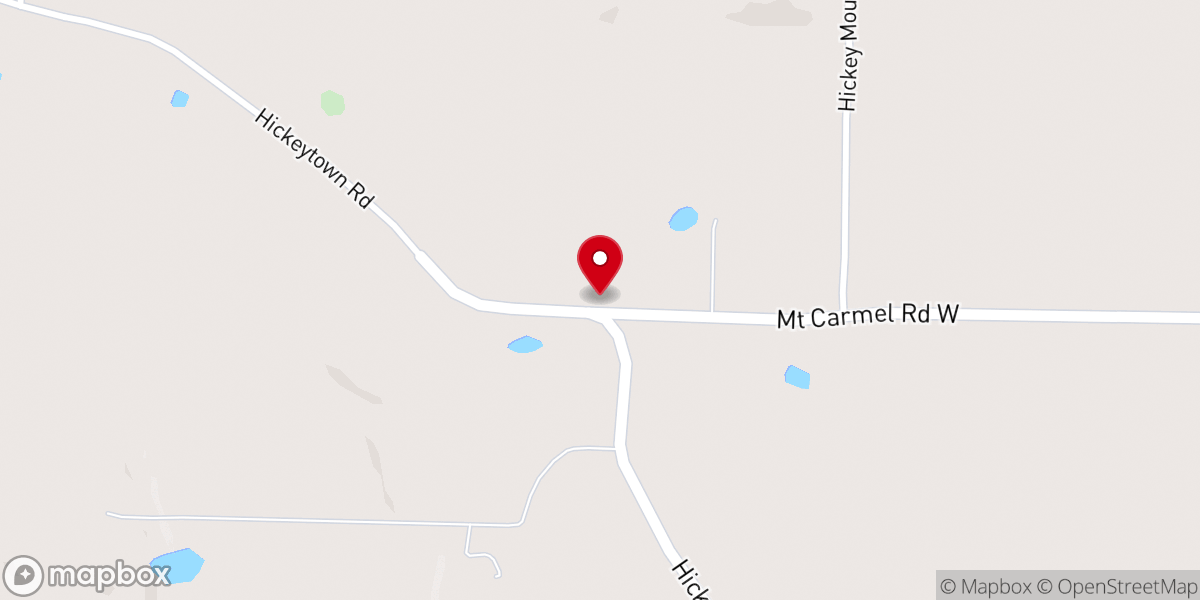 Map showing location of Crossroads Community Church