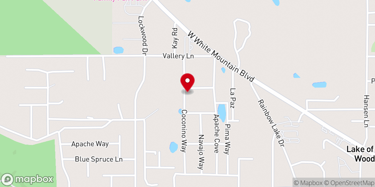 Map showing location of Blooming Grove Missionary Baptist Church