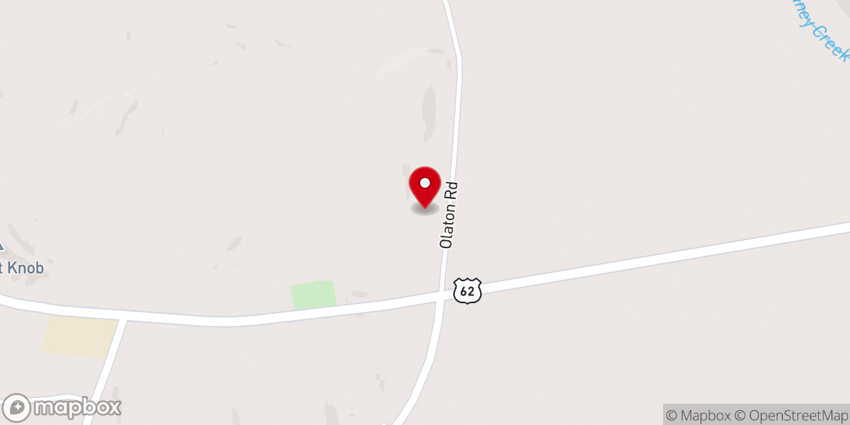 Map showing location of Horse Branch General Baptist Church