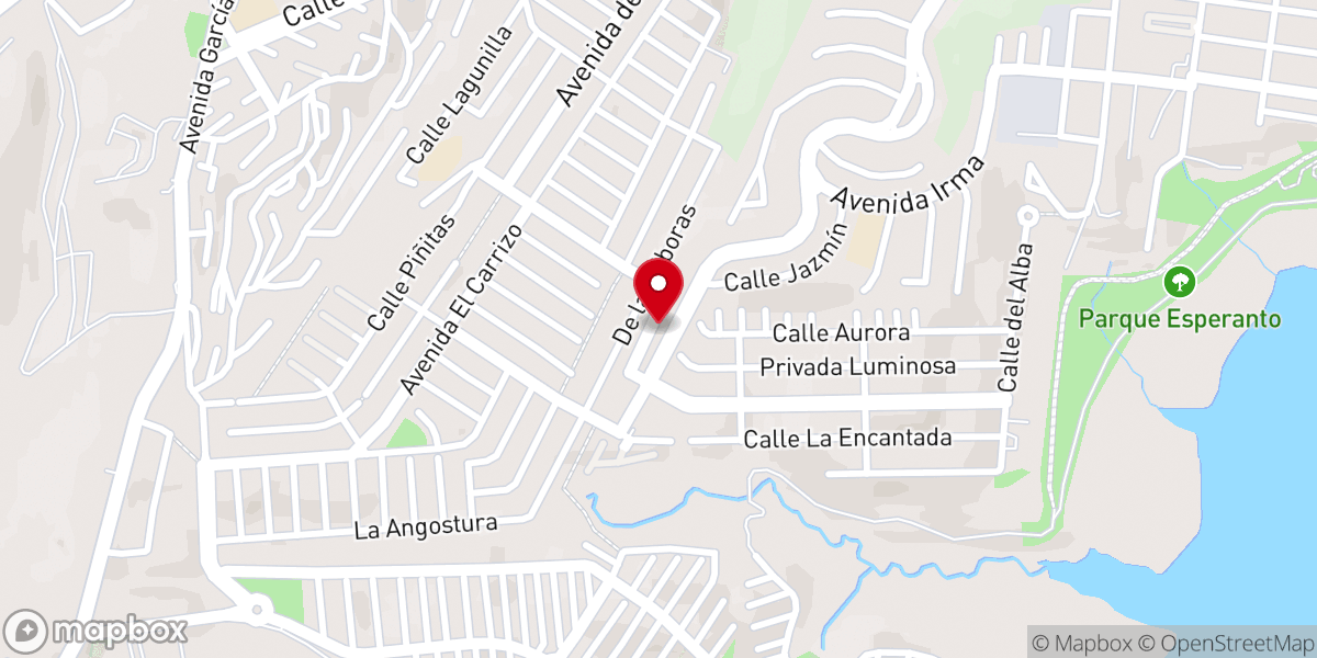 Map showing location of Iglesia Cristiana Getsemani