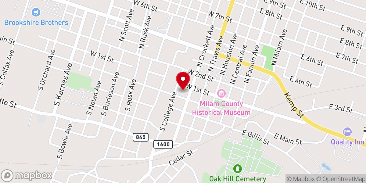 Map showing location of Firm Baptist Area Office