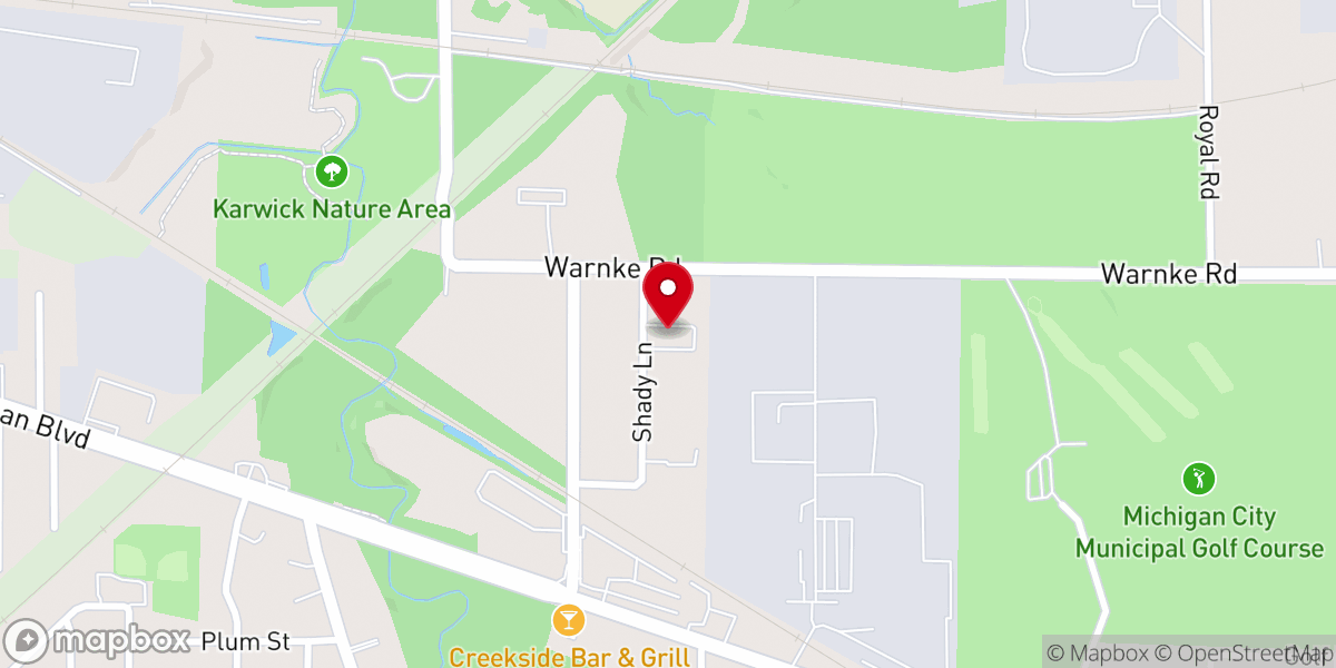 Map showing location of Church of Christ