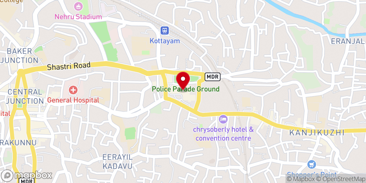 Map showing location of Life blessing church