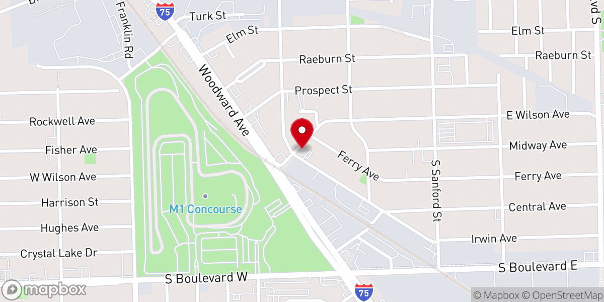 Map showing location of Christ Temple Church