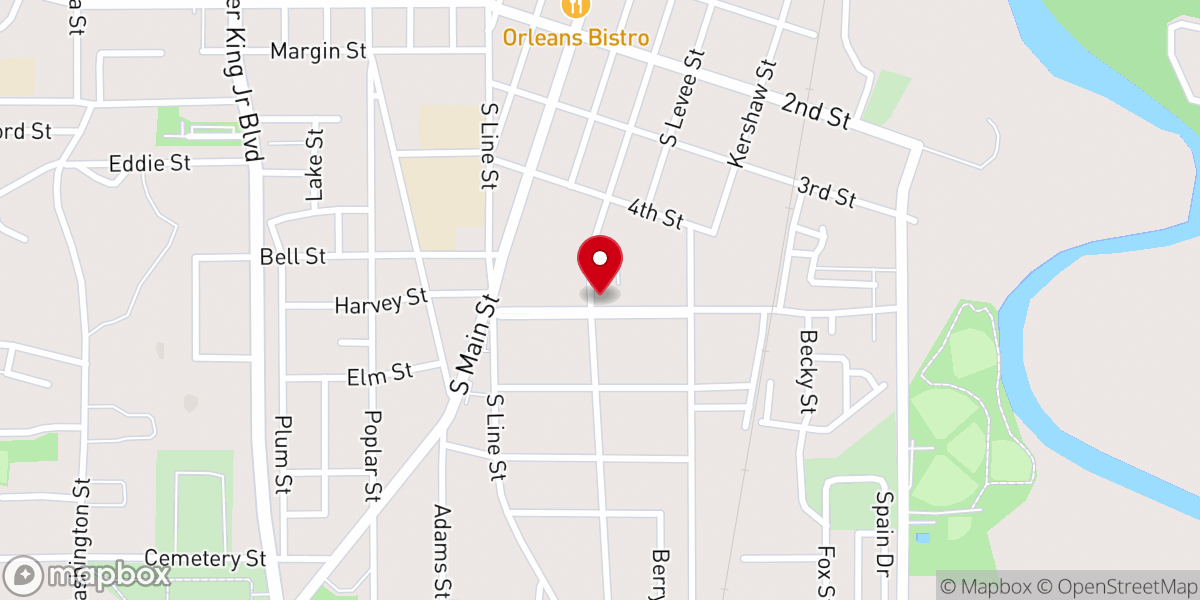 Map showing location of Saint Peter Catholic Church