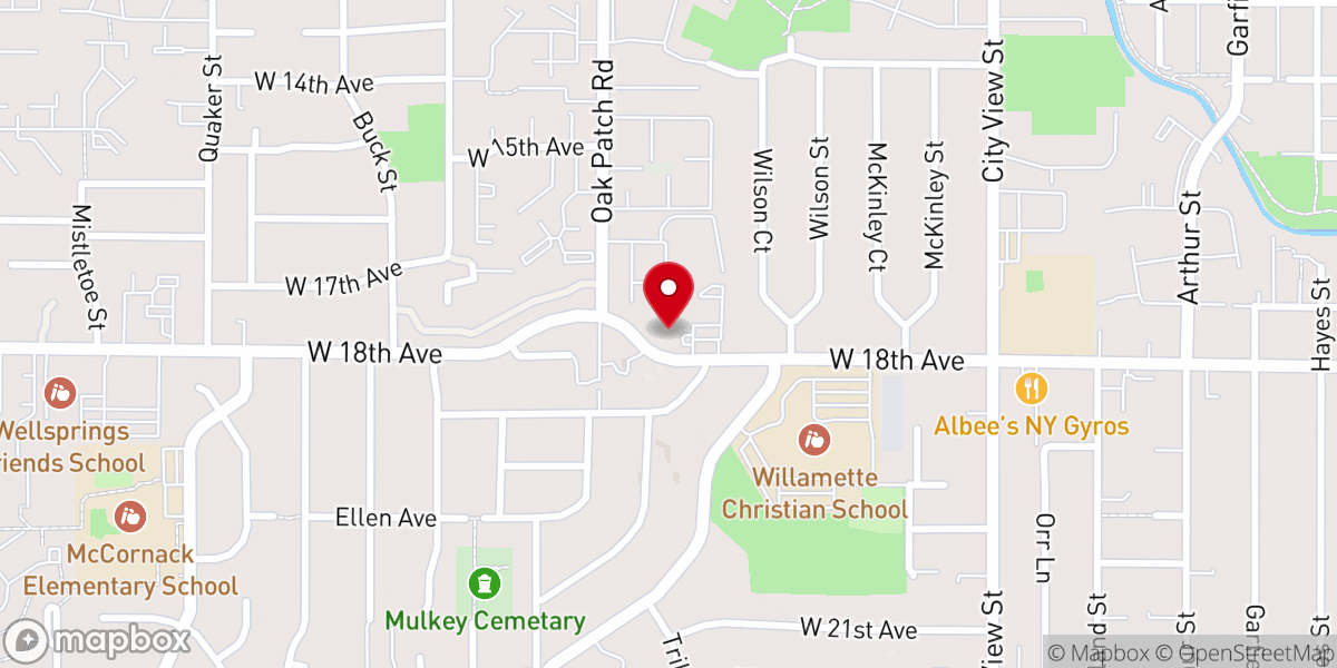 Map showing location of Living Hope Church