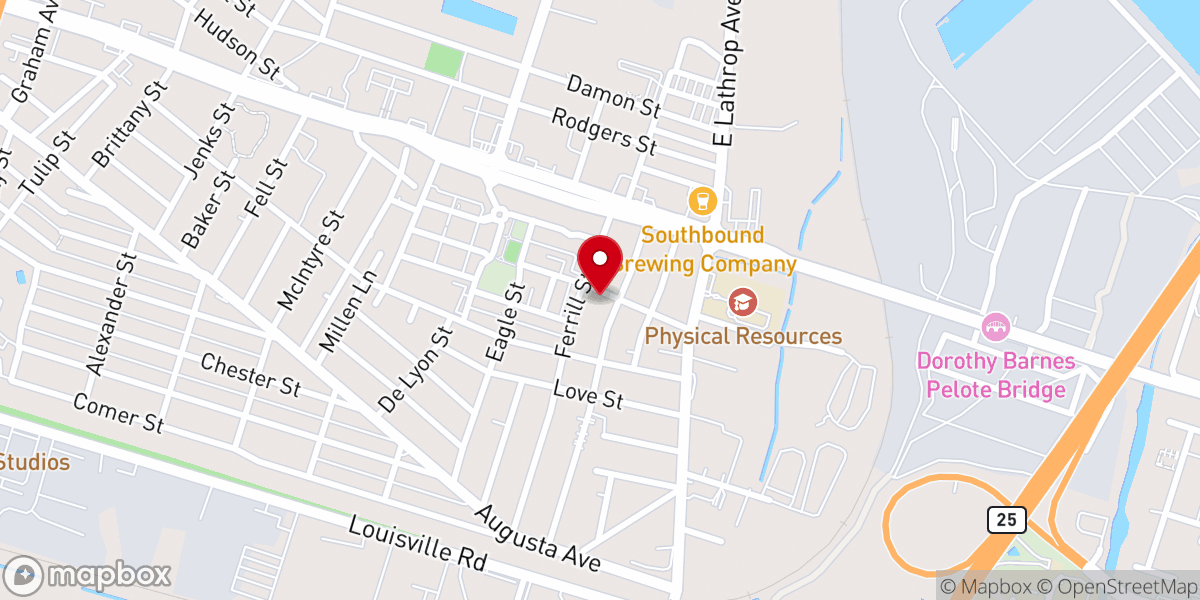 Map showing location of Followers of Christ Baptist Church