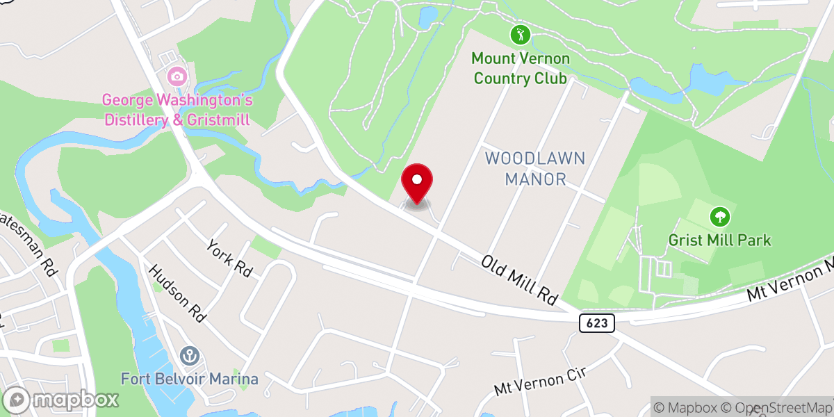 Map showing location of Epiphany Lutheran Church