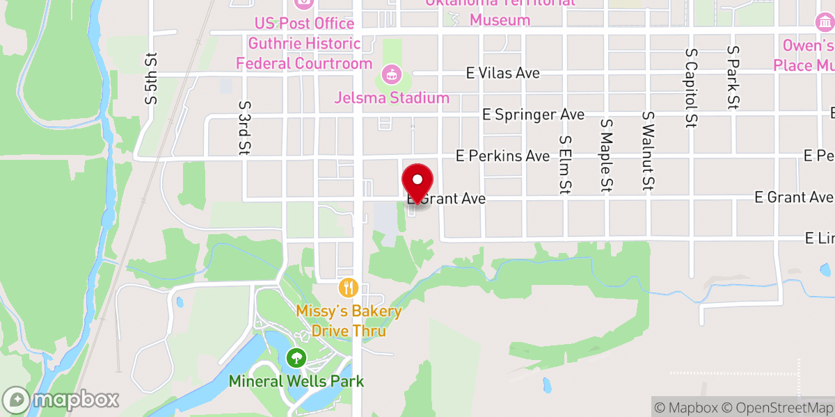 Map showing location of East Grant Street Church of Christ