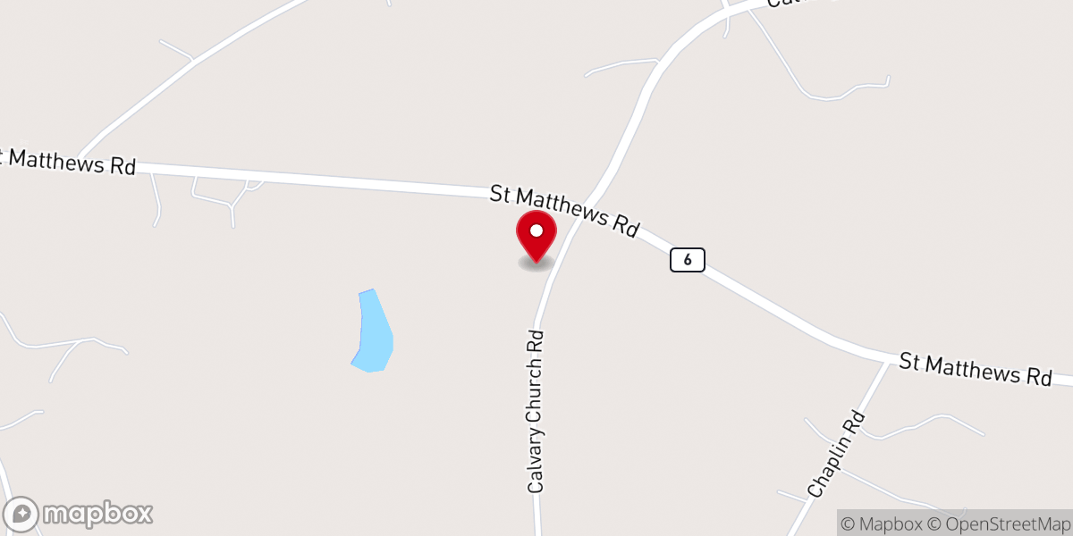 Map showing location of Calvary Methodist Church