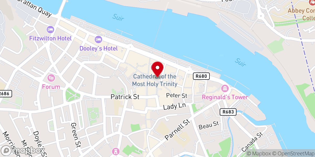 Map showing location of Blackfriars Abby (ruin)